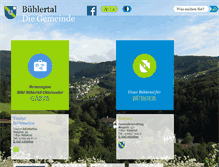 Tablet Screenshot of buehlertal.de